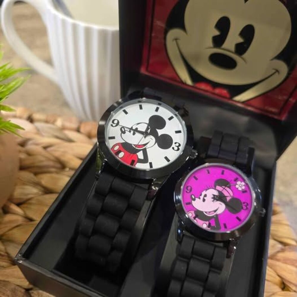 Disney Mickey and Minnie Mouse Watch Set